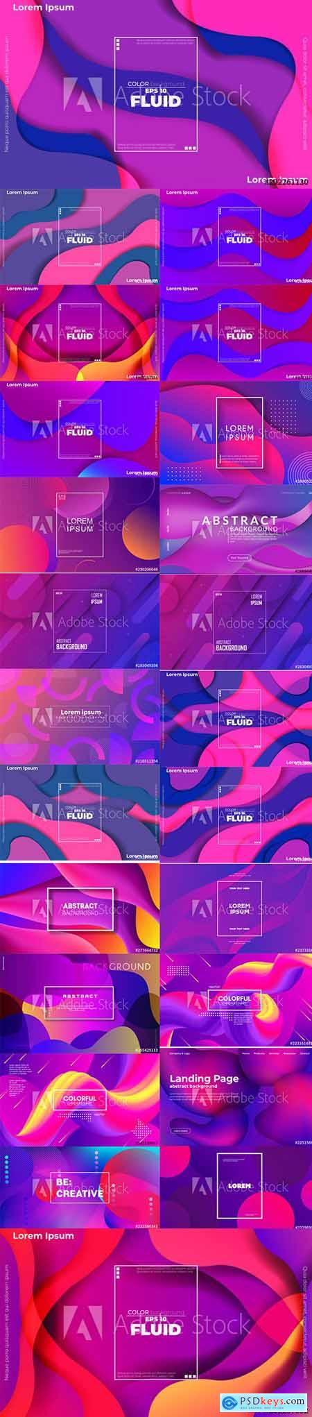 Vector Set - Colorful Geometric Background