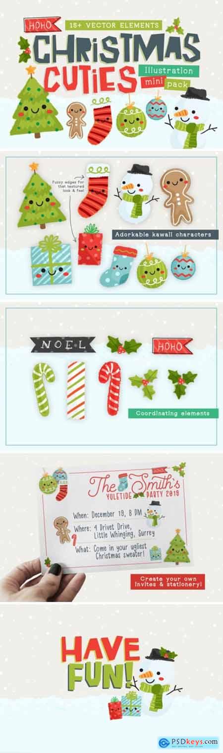 Christmas Cuties Illustration Mini-Pack 1816747