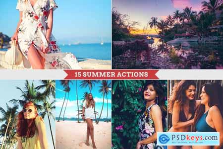 Summer Photoshop Actions 3846427