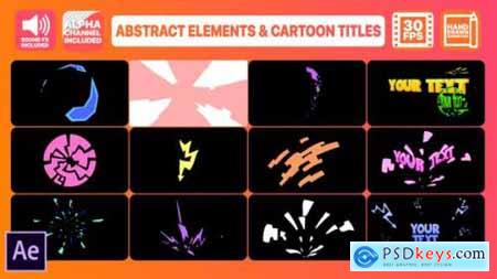 Videohive Abstract Shapes And Cartoon Titles After Effects 24740652