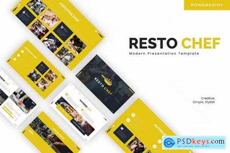 Resto Chef Powerpoint, Keynote and Google Slides Templates