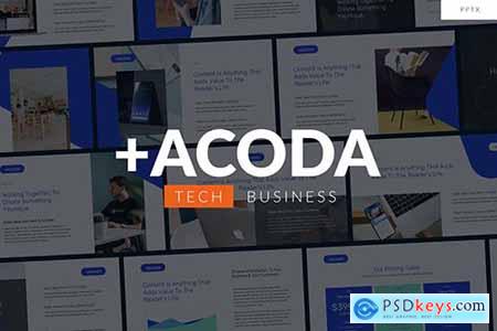 ACODA - Tech Business Powerpoint and Google Slides Template