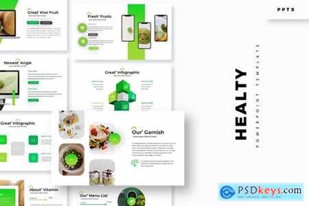 Healty Fruits Powerpoint, Keynote and Google Slides Templates