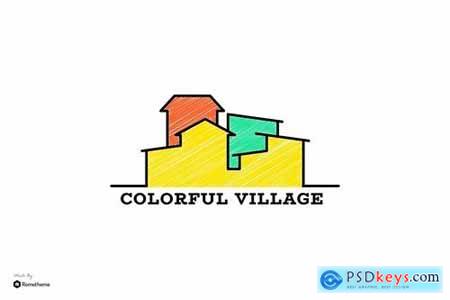 Colorful Village - Logo Template - Creative