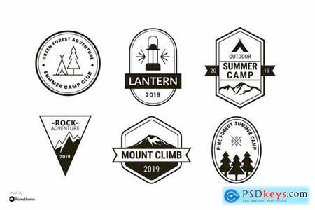 Set of Camping and Adventure Logo Badge - Creative