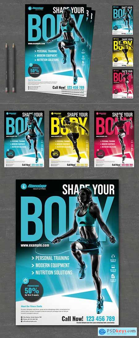 Fitness Flyer Layout 239874933
