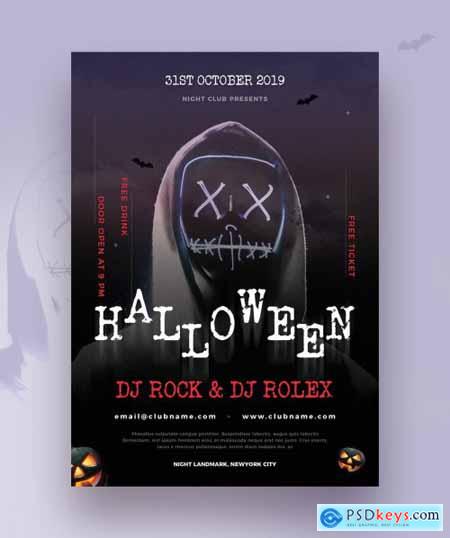 Halloween flyer template