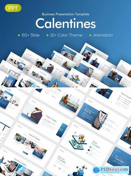 Calentines Business PowerPoint Template