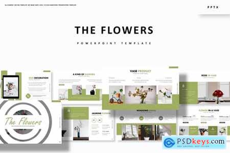 The Flowers Powerpoint, Keynote and Google Slides Templates