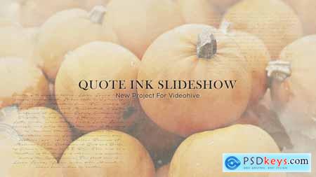 VideoHive Quote Ink Slideshow 24803085