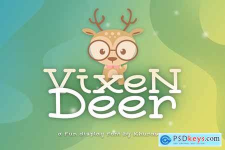 Vixen Deer Font + Vector 4188027
