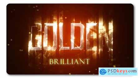 Videohive Golden Brilliant Logo Reveal 19435270