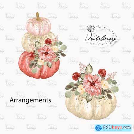 Floral Pumpkin design