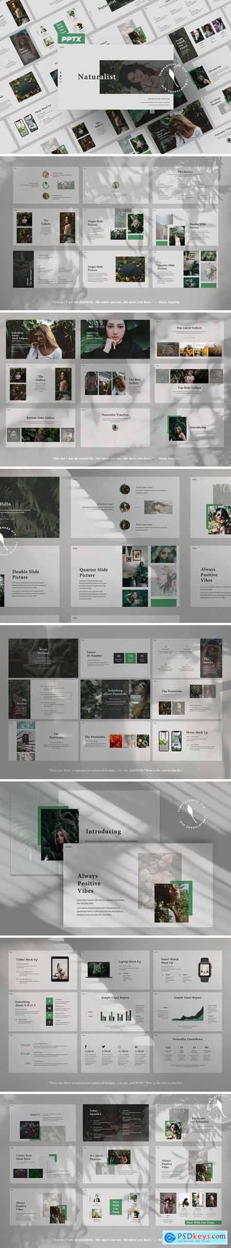 Naturalist Creative Powerpoint, Keynote and Google Slides Templates