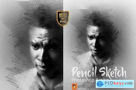 Pencil Sketch Photoshop Action 3278234 » Free Download Photoshop Vector