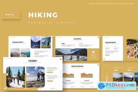 Hiking Powerpoint, Keynote and Google Slides Templates