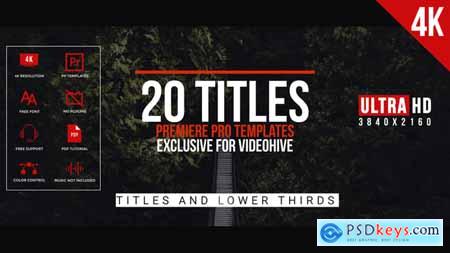 Videohive Modern Minimal Titles For Premiere Pro 23474072