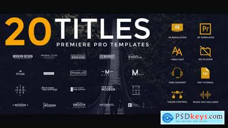 Videohive Modern Clean Titles For Premiere Pro 23555245