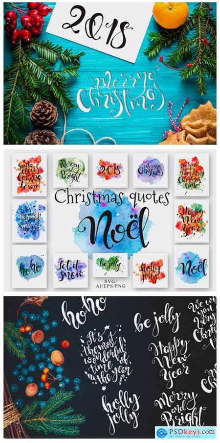 Christmas Quotes Hand Deawing Lettering 1786726