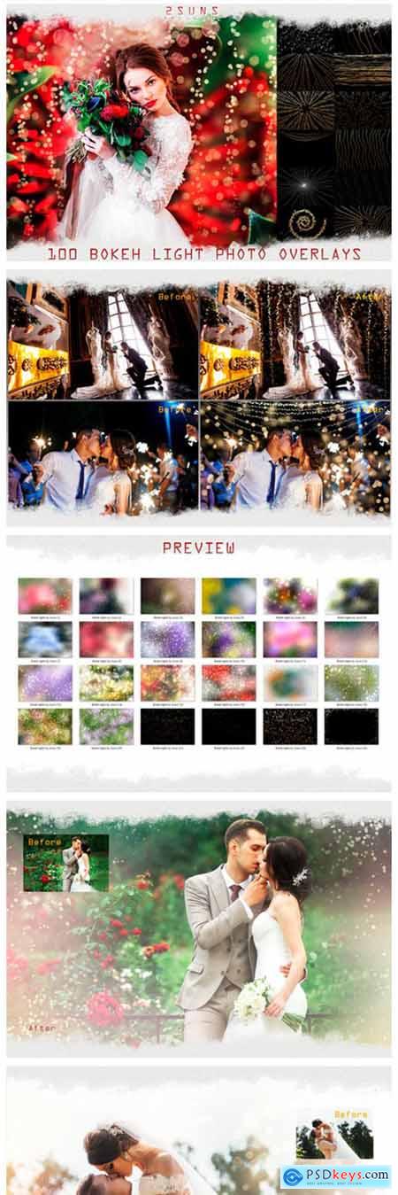 100 Wedding Sparklers Photoshop Overlays 1781316