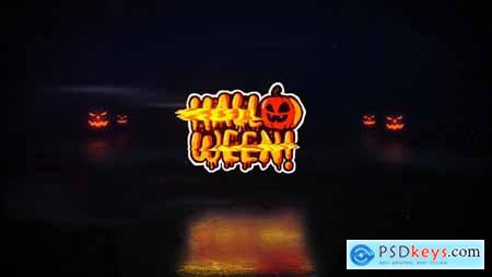 Videohive Halloween Glitch Logo 24819061