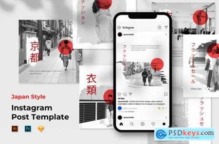 Instagram Post Template - Japan Fashion Style