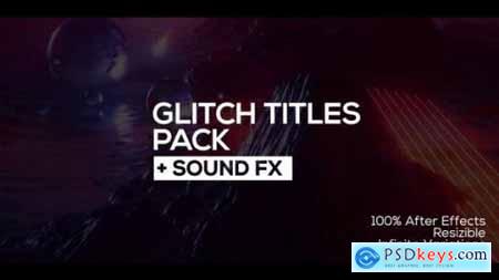 Videohive Glitch Titles + Sound FX 24830032