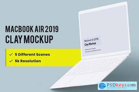 Clay Macbook Air Mockup 1.0