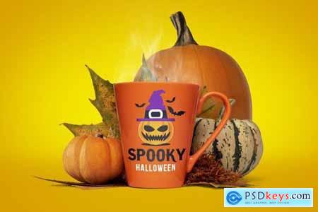 Halloween mug mockup