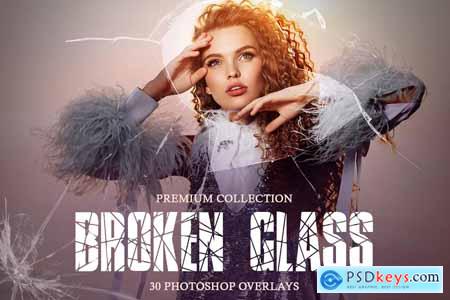 Broken Glass Photoshop Overlays 4147752