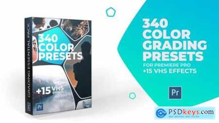 Videohive 340 Cinematic Color Presets + 15 VHS Video Effects 24589977