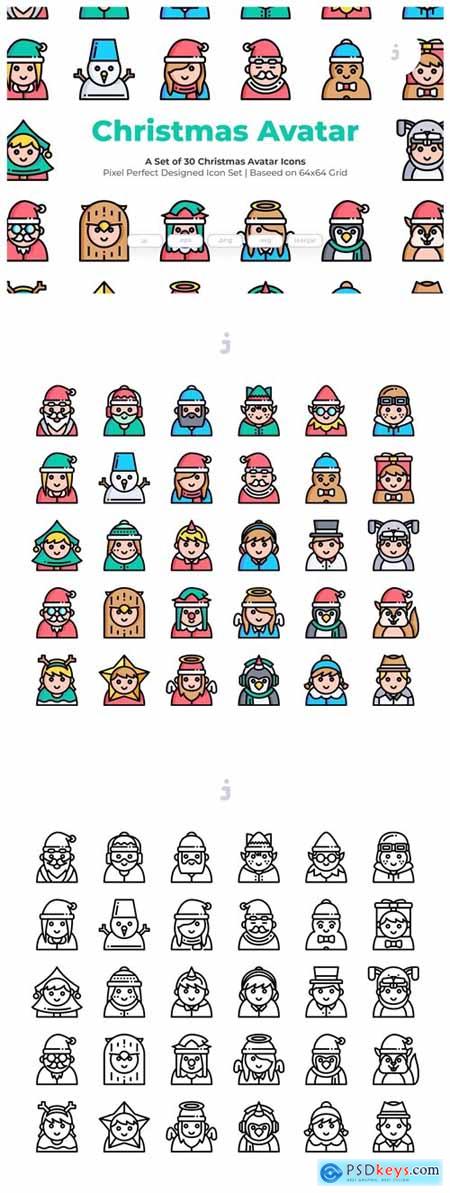 30 Christmas Avatar Icons