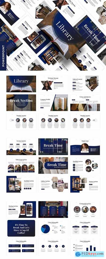 Library - Business Powerpoint Template