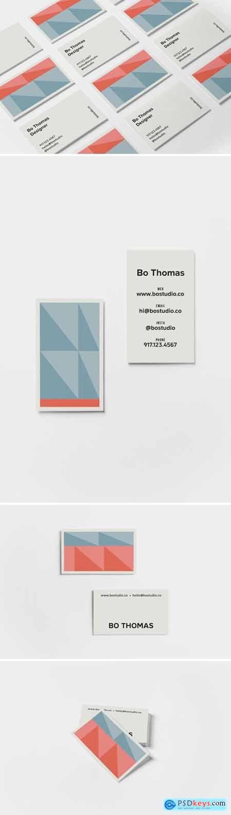 Color Block Business Card Collection