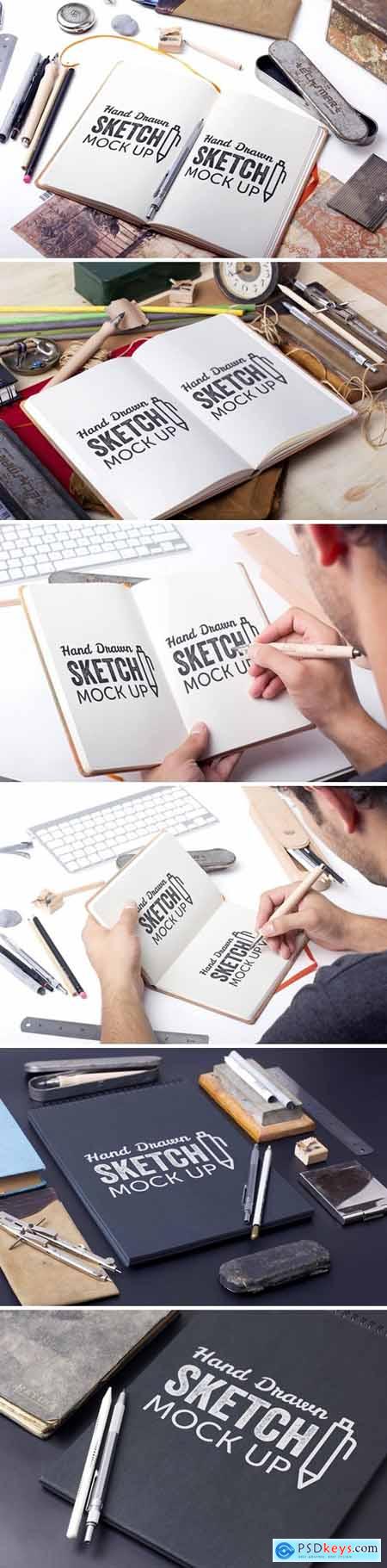 Sketch And Drawing Mockup Template