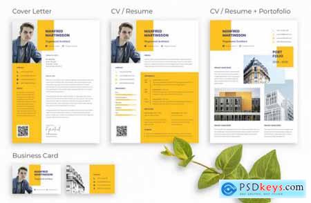 Professional Creative CV Resume - Glowza Architect