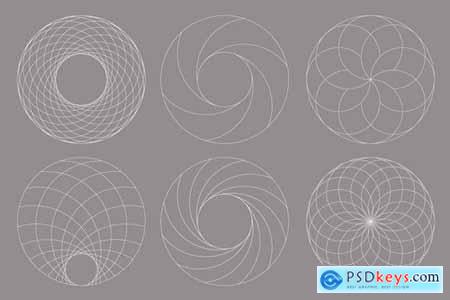 Circular Geometric Overlays