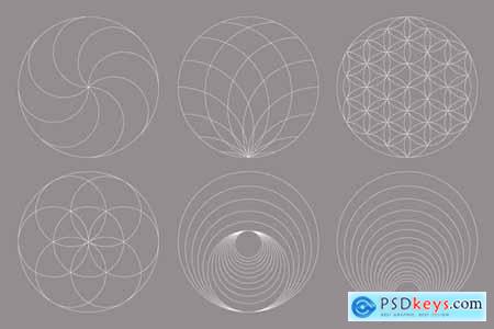 Circular Geometric Overlays