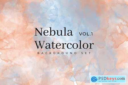 Nebula Watercolor Background Set Vol. 1