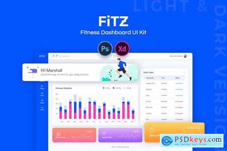 Fitz Fitness Dashboard UI Kit