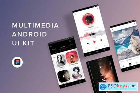 Multimedia Android UI Kit (Figma)