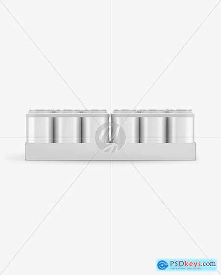 Pack with 24 Matte Cans Mockup 50405