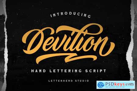Devilion - Hand Lettering Script 4183925