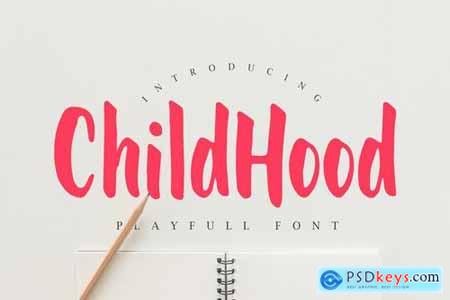 Childhood - Fun and Playful Font