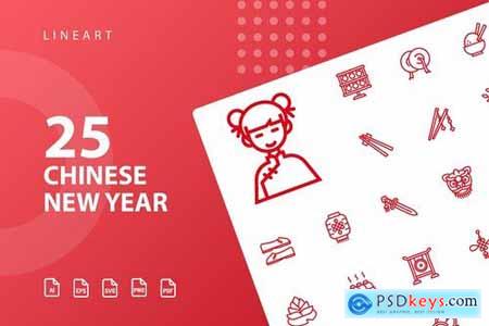 Chinese New Year Icons Bundle