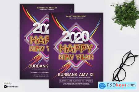 New Year Event Party Flyer Template