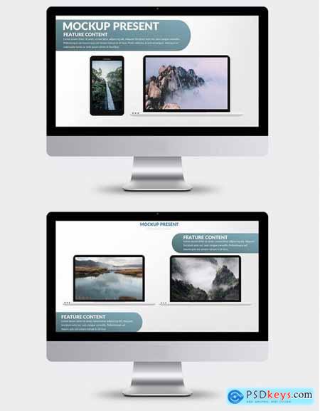 Mock-up Powerpoint and Keynote Templatess