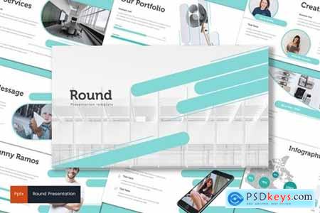 Round Powerpoint, Keynote and Google Slides Templates