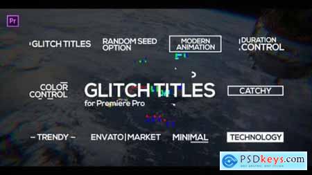 Videohive Glitch Titles for Premiere Pro Essential Graphics 22360769