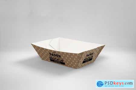 Download Paper Tray 4 Packaging Mockup
